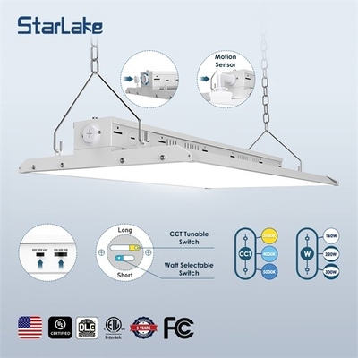 Ανθεκτικό 80W 110W 165W 220W 225W 300W LED Γραμμικό φως υψηλής αποβάθρας με αναστολή εγκατάστασης 13000lm Αλουμινίου